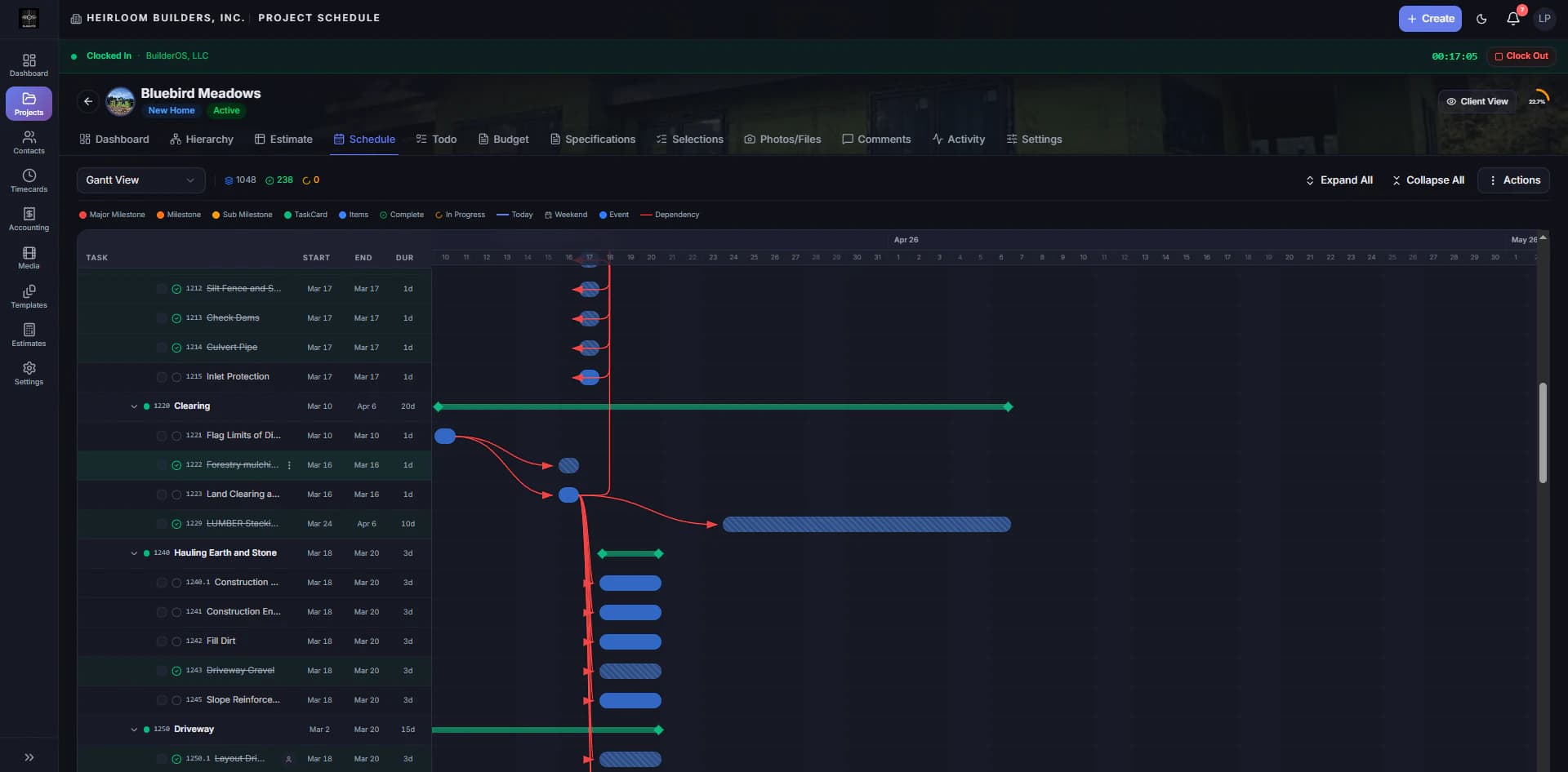 Week Task Calendar BuilderOS — The Construction Operating System, Built by a Builder
